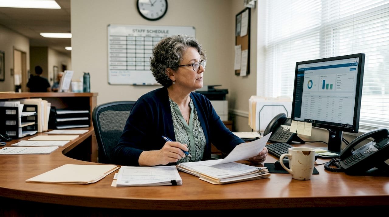Admissions coordinator reviews SNF patient referrals